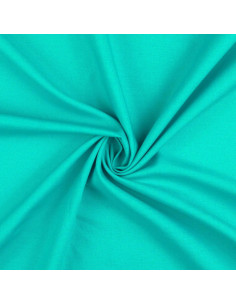 Plain cretonne cotton fabric - Pacific blue