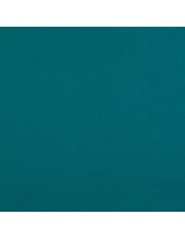 Plain cretonne cotton fabric - Petrol blue