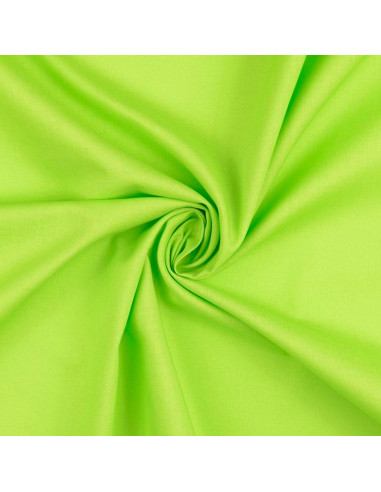 Plain cotton cretonne fabric - Apple green