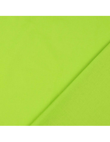Plain cotton cretonne fabric - Apple green