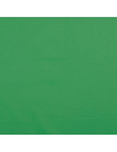 Plain cotton cretonne fabric - Grass green