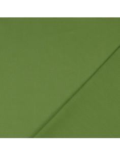 Plain cotton cretonne fabric - Olive green 2