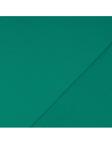 Plain cretonne cotton fabric - Jade green