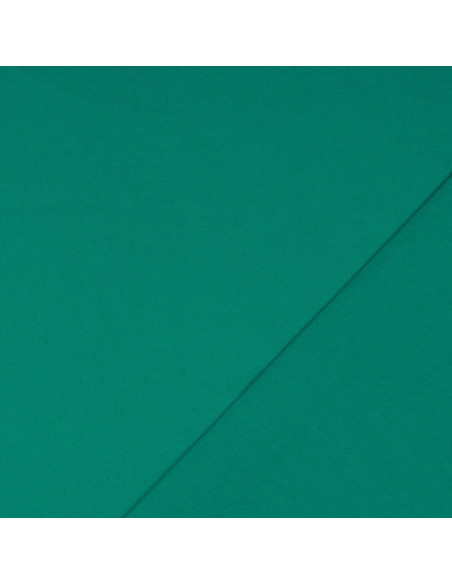 Plain cretonne cotton fabric - Jade green