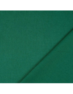 Dark green plain cretonne cotton fabric 2