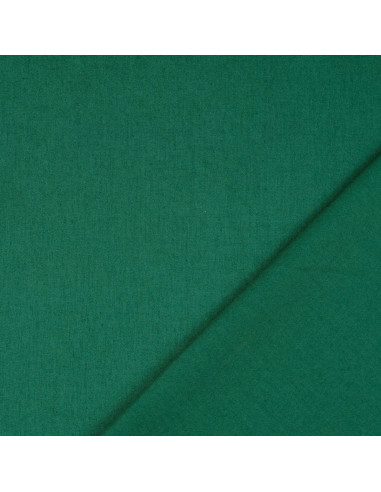 Dark green plain cretonne cotton fabric