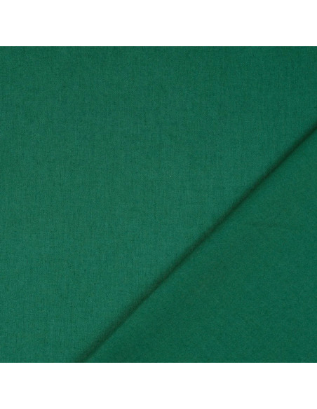 Dark green plain cretonne cotton fabric