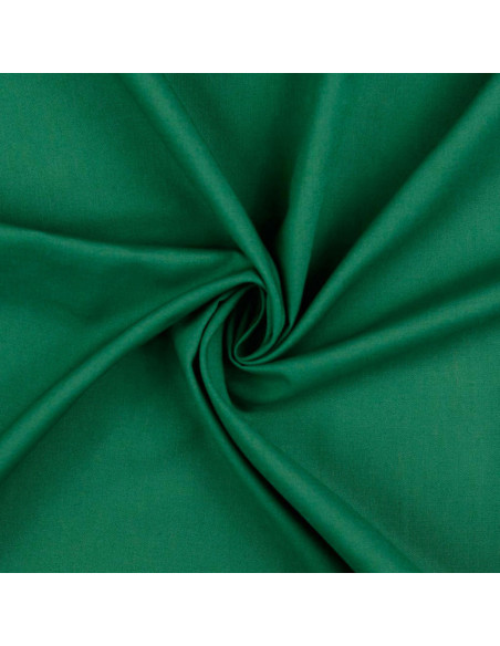 Plain cretonne cotton fabric - Fir green