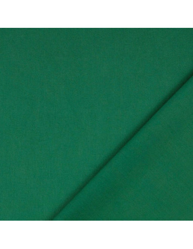Plain cretonne cotton fabric - Fir green