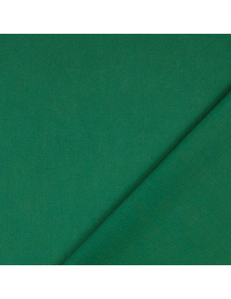 Plain cretonne cotton fabric - Fir green