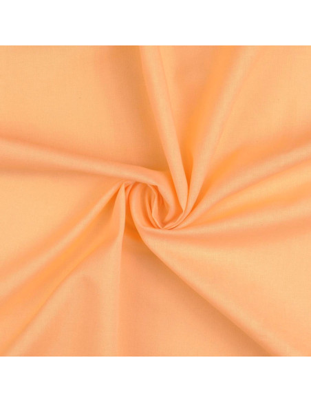 Plain cotton cretonne fabric - Pink sand