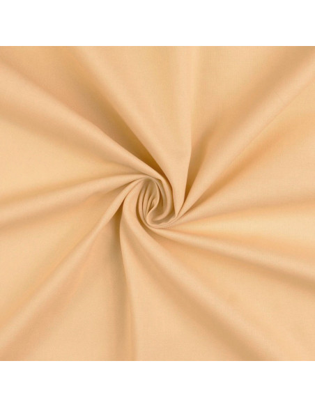 Plain cretonne cotton fabric - Sand