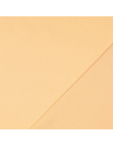 Plain cretonne cotton fabric - Sand