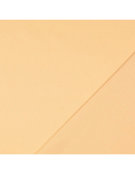 Plain cretonne cotton fabric - Sand