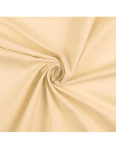 Plain cretonne cotton fabric - Light beige