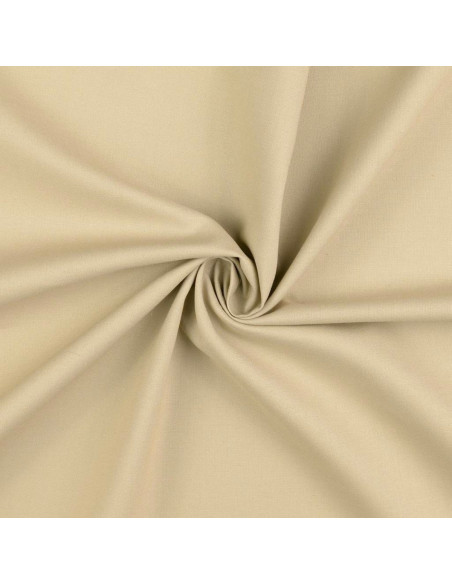 Plain cretonne cotton fabric - Greige