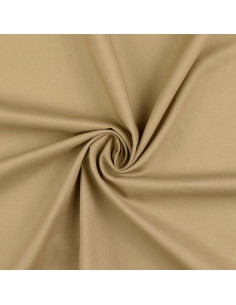 Plain cretonne cotton fabric - Sepia