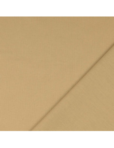 Plain cretonne cotton fabric - Sepia 2