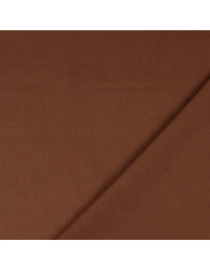 Plain cotton cretonne fabric - Brown 2
