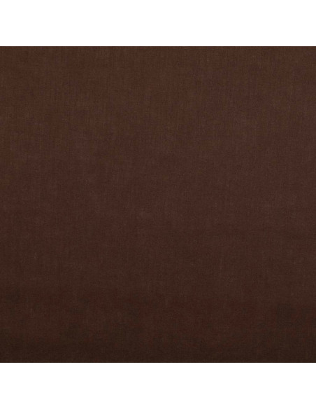 Dark brown plain cretonne cotton fabric