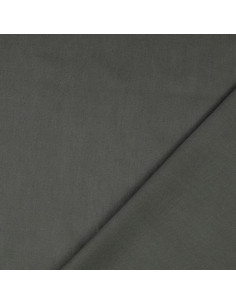 Plain cretonne cotton fabric - Anthracite gray 2