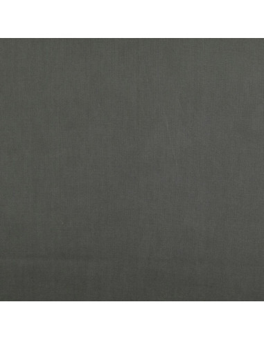 Plain cretonne cotton fabric - Anthracite gray