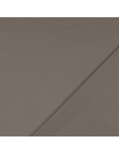 Plain cotton cretonne fabric - Lead gray