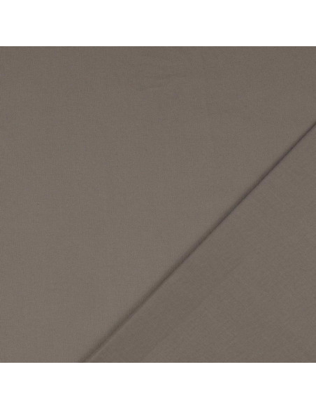 Plain cotton cretonne fabric - Lead gray
