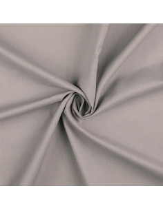 Plain cotton cretonne fabric - Light gray