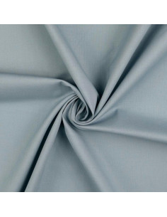 Solid cretonne cotton fabric - Mouse gray