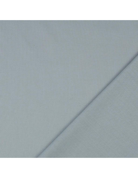 Solid cretonne cotton fabric - Mouse gray