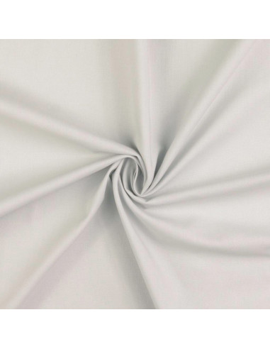 Plain cotton cretonne fabric - Clay gray