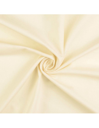 Plain cotton cretonne fabric - Ecru