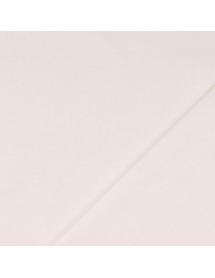Plain cotton cretonne fabric - White 2