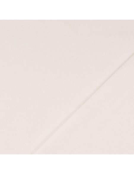 Plain cotton cretonne fabric - White