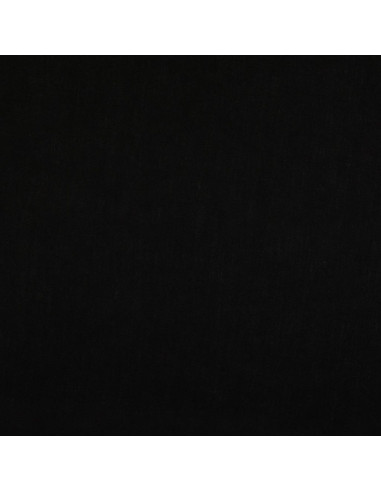 Plain cotton cretonne fabric - Black