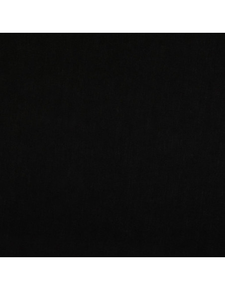 Plain cotton cretonne fabric - Black