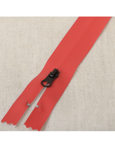 20 cm Waterproof Invisible Zipper - Red