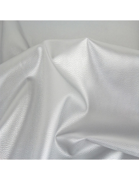 Metallic faux fabric - Silver