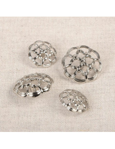 Metal Tail Button Navi - Silver