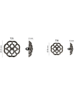 Metal Tail Button Navi - Silver 2
