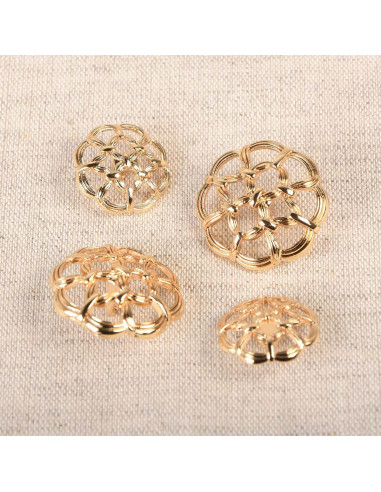 Metal Tail Button Navi - Gold