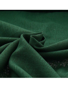 Viscose linen fabric - Fir green