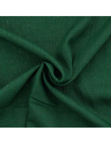 Viscose linen fabric - Fir green