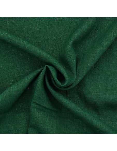 Viscose linen fabric - Fir green