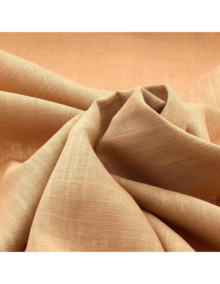 Linen viscose fabric - Golden beige