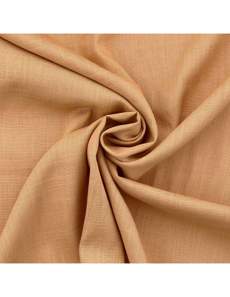 Linen viscose fabric - Golden beige