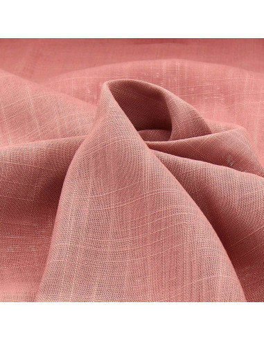 Linen viscose fabric - Antique rose