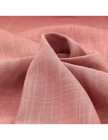 Linen viscose fabric - Antique rose