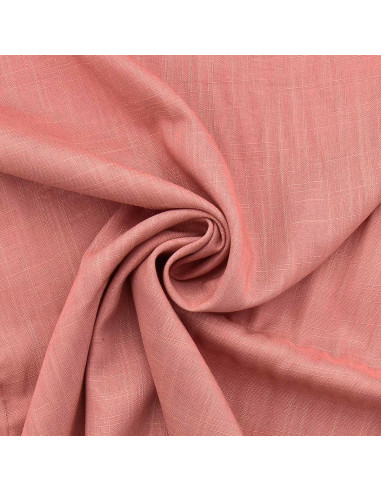 Linen viscose fabric - Antique rose